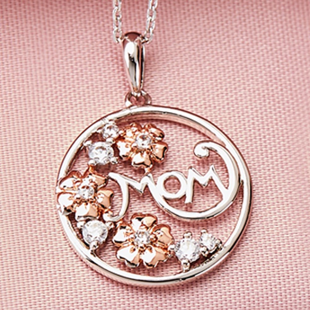 Mom Flower Necklace, Charmed Aroma Mothers Day Necklace Collection